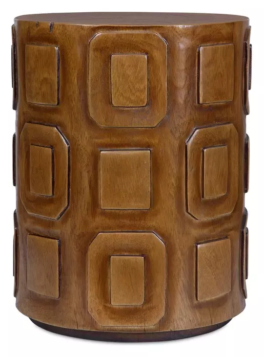Langston Brown Round Accent Table