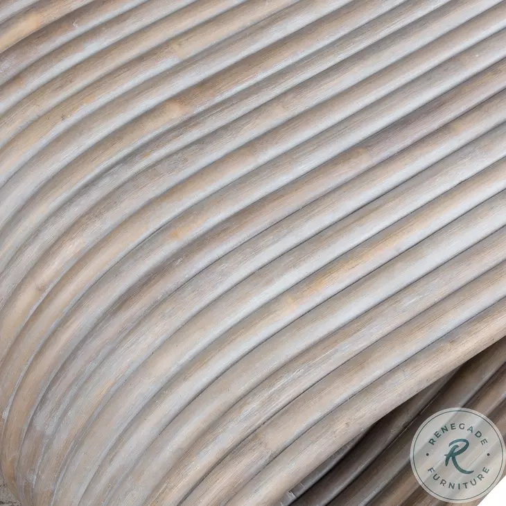 Montierra White Washed Rattan Coffee Table