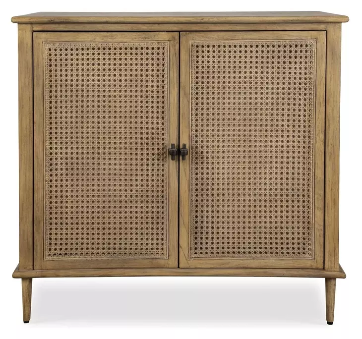Coast Soft Oak and Natural 2 Door Accent Cabinet