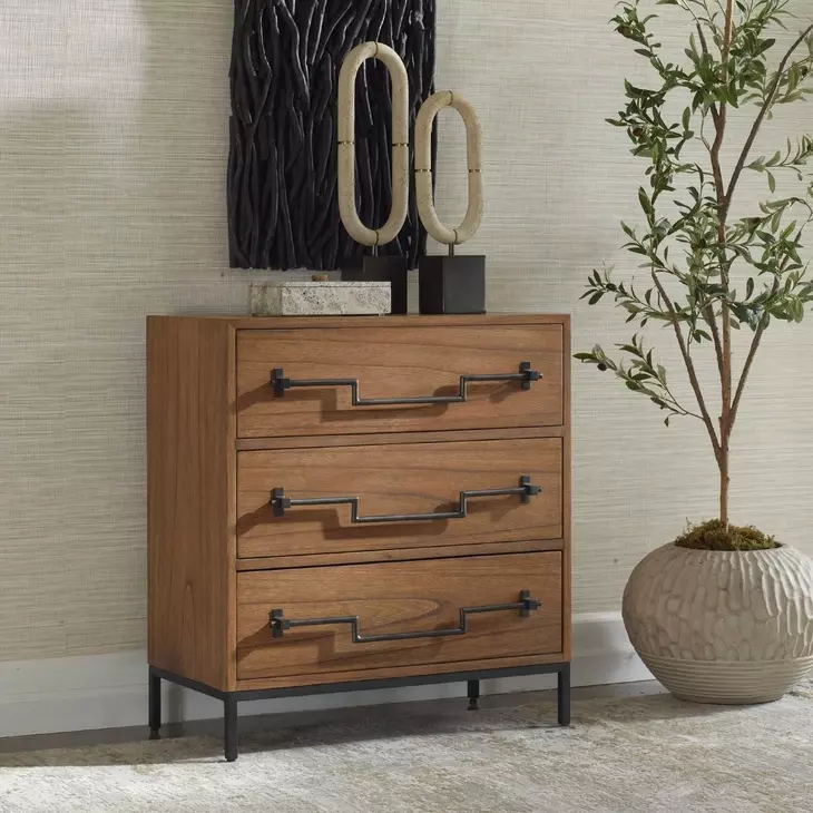 Hamilton Natural 3 Drawer Accent Chest