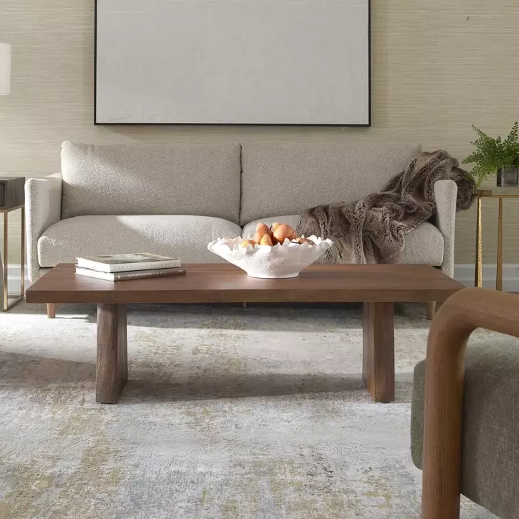 Kingsley Brown Rectangular Coffee Table