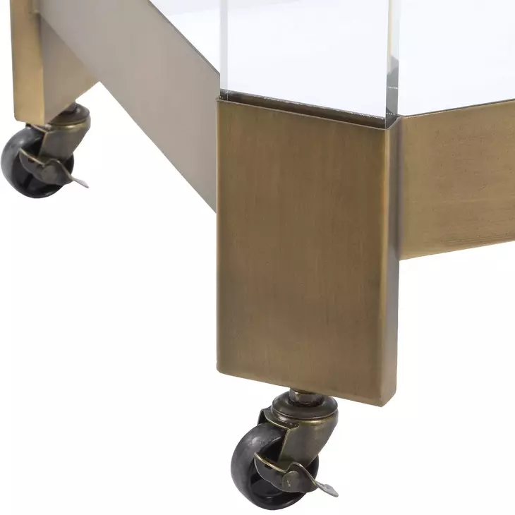 Giselle Bronze Bar Cart