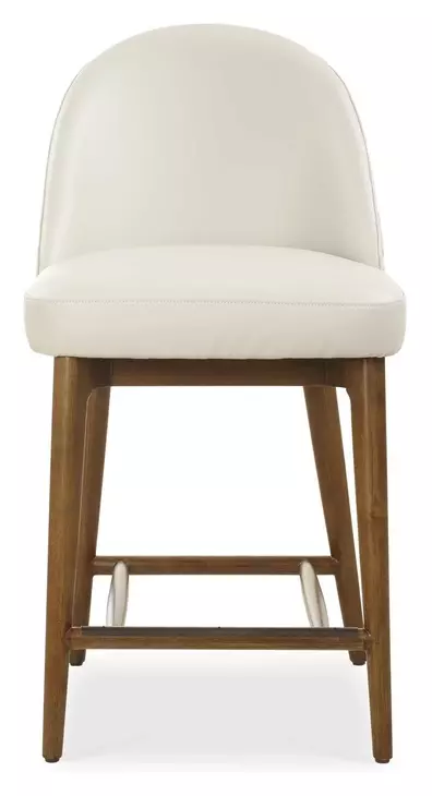 Arlington Rich Ecru Upholstered Counter Height Stool