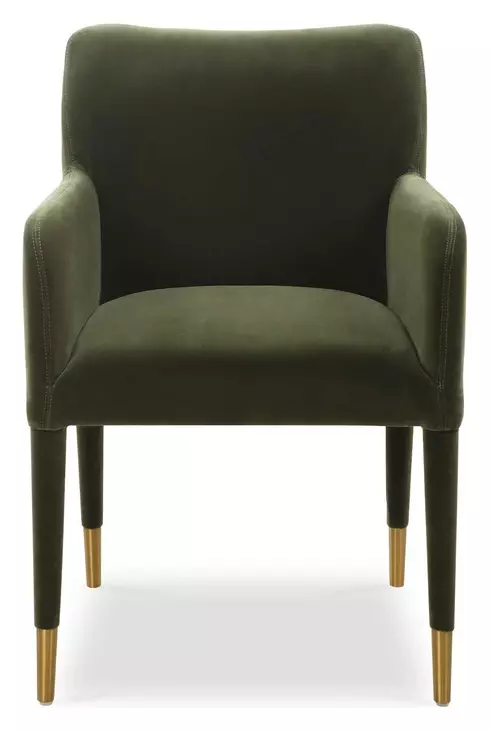 Oakley Moss Upholstered Dining Arm Chair