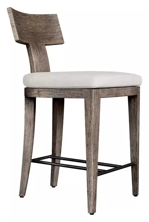 Fairmont Oyster White Outdoor Counter Height Stool