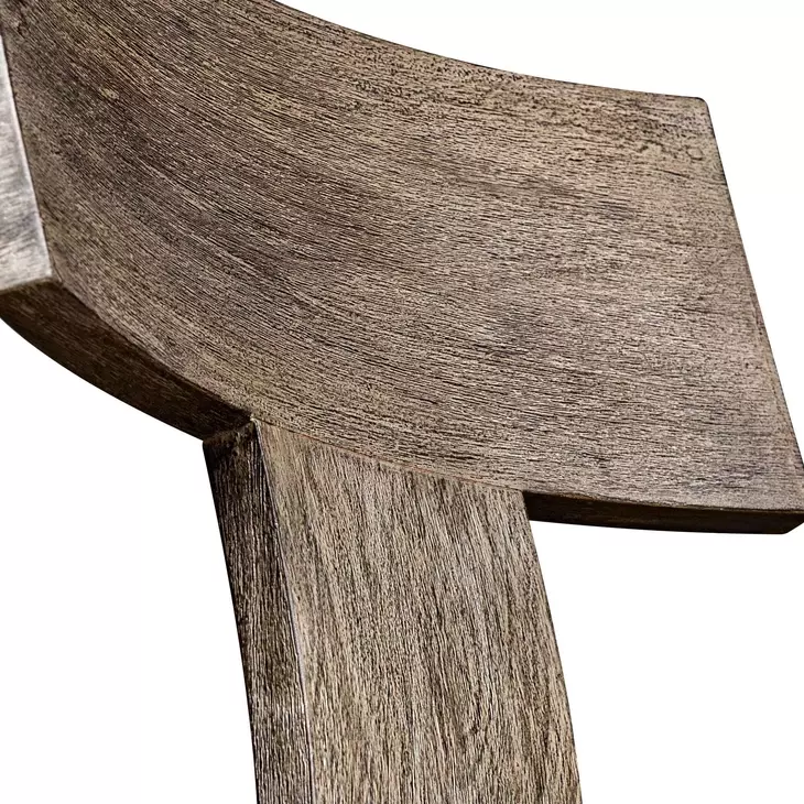 Fairmont Oyster White Upholstered Outdoor Bar Stool