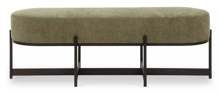 Prescott Moss Upholstered Accent Bench