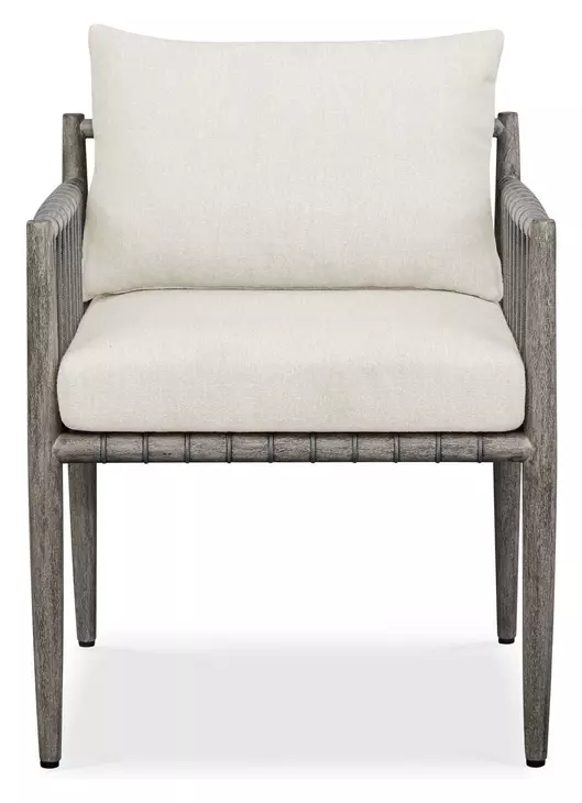 Borneo Oyster White Upholstered Outdoor Dining Chair