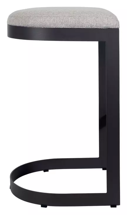 Kingsley Taupe Gray Upholstered Outdoor Bar Stool