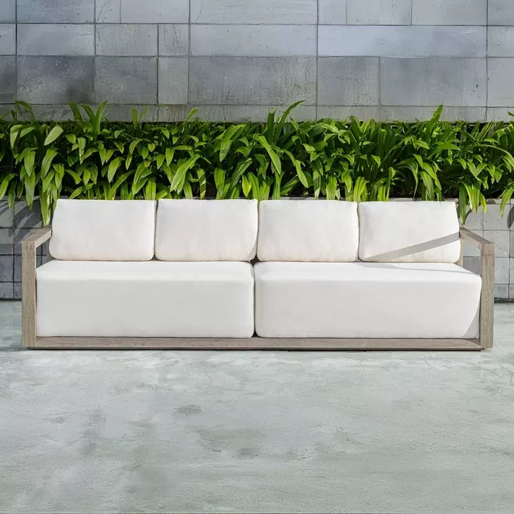 Carlisle Oyster White Outdoor 107" Sofa