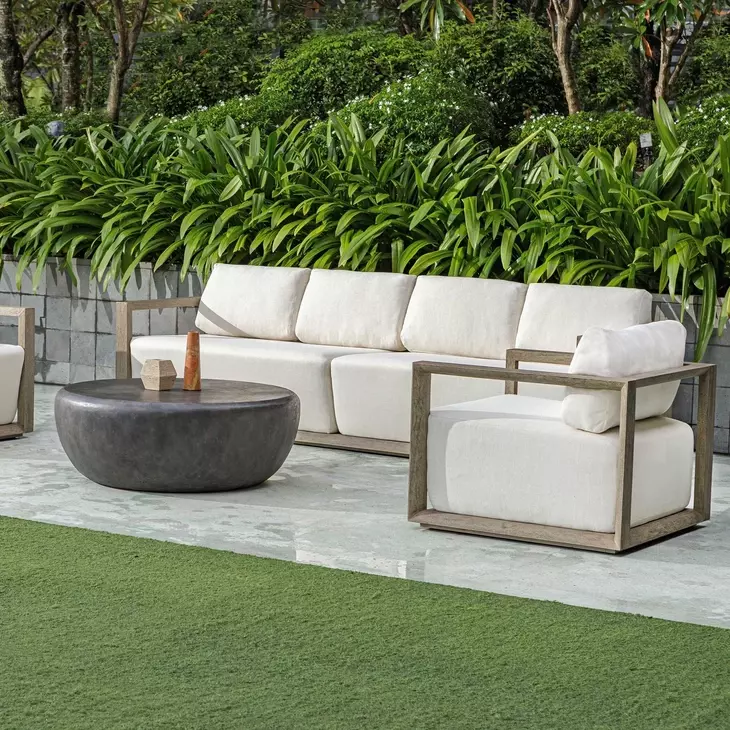 Carlisle Oyster White Outdoor Living Room Set