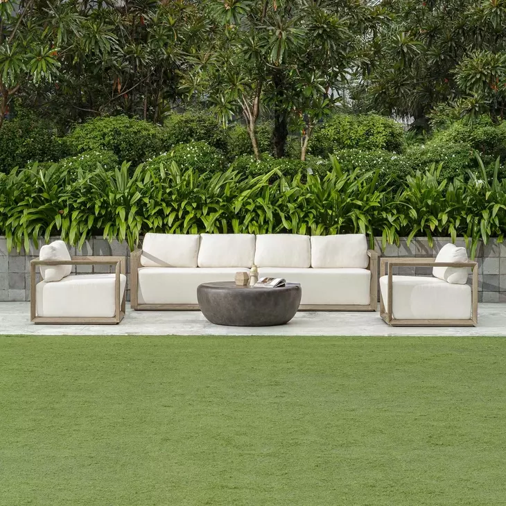 Carlisle Oyster White Outdoor Living Room Set