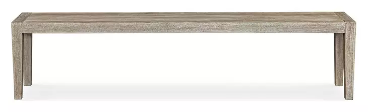Arlington Cerused Wheat Outdoor Dining Bench