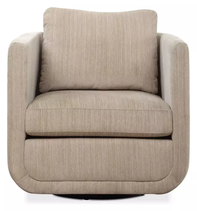 Abound Porcelain Upholstered Swivel Accent Chair