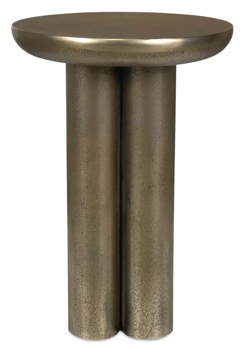 Arlington Antique Brass Outdoor Round Accent Table