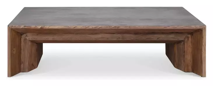 Prescott Brown and Gray Rectangular Coffee Table