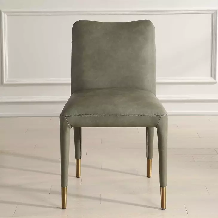 Oakley Pine Green Upholstered Dining Chair Set of 2