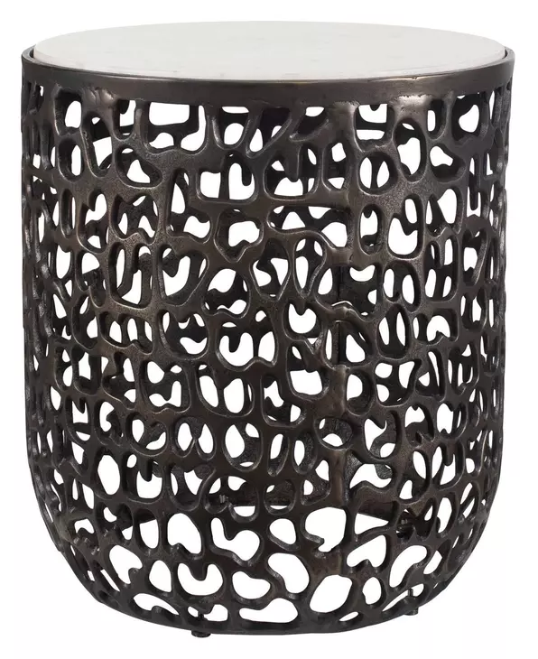 Sabena Dark Bronze and White Occasional Table Set