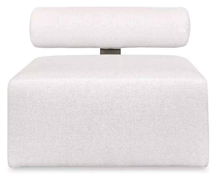 Bolster Back Oyster White Outdoor 36" Armless Sofa