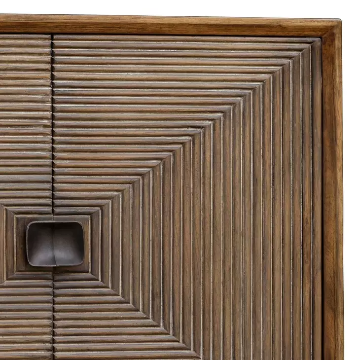 Bottom Line Brown and Bronze 2 Door Accent Cabinet