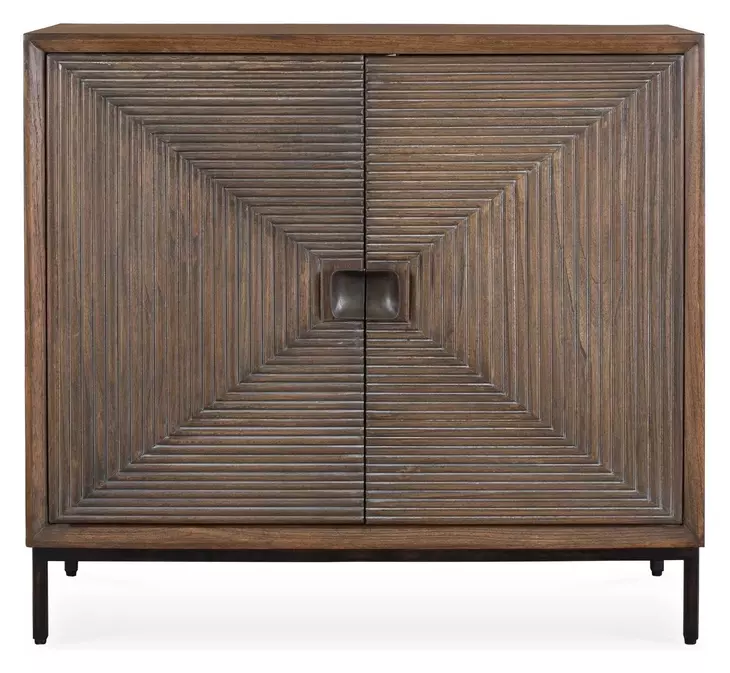 Bottom Line Brown and Bronze 2 Door Accent Cabinet