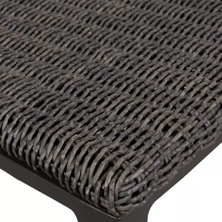 Hamilton Java Black and Textured Mocha Outdoor Dining Chair