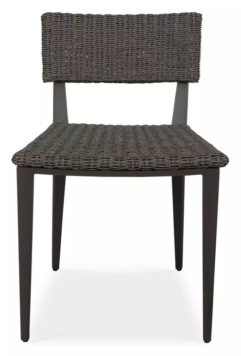 Hamilton Java Black and Textured Mocha Outdoor Dining Chair