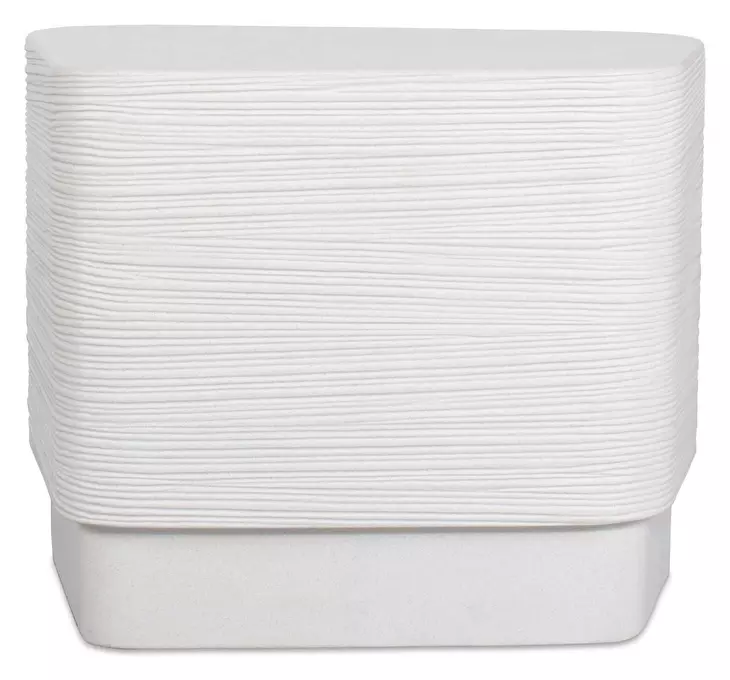 Kingsley White Rectangular Side Table