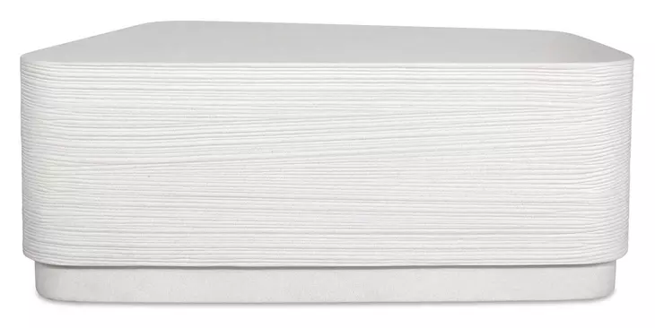 Kingsley White Rectangular Coffee Table
