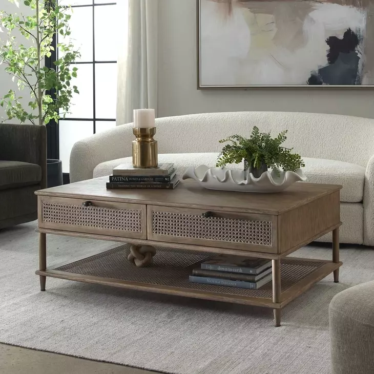 Oakley Soft Oak Stain Rectangular Coffee Table
