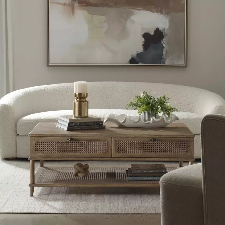 Oakley Soft Oak Stain Rectangular Coffee Table