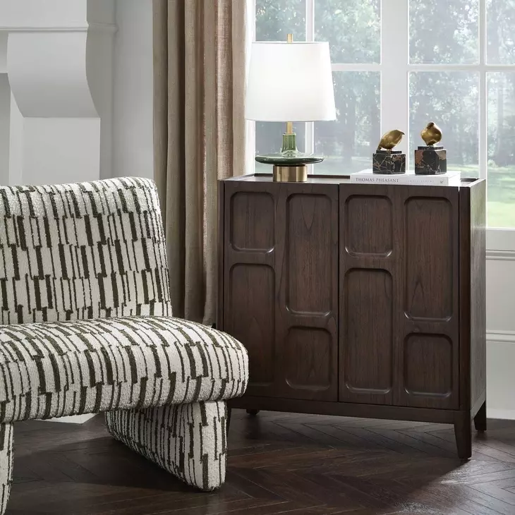 Belmont Dark Walnut 2 Door Accent Cabinet