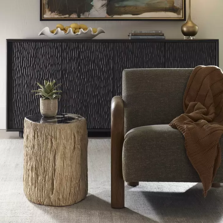 Somerset Brown and Black Free Form Accent Table