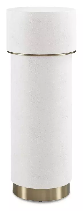 Wessex White and Brushed Brass Round Drink Table