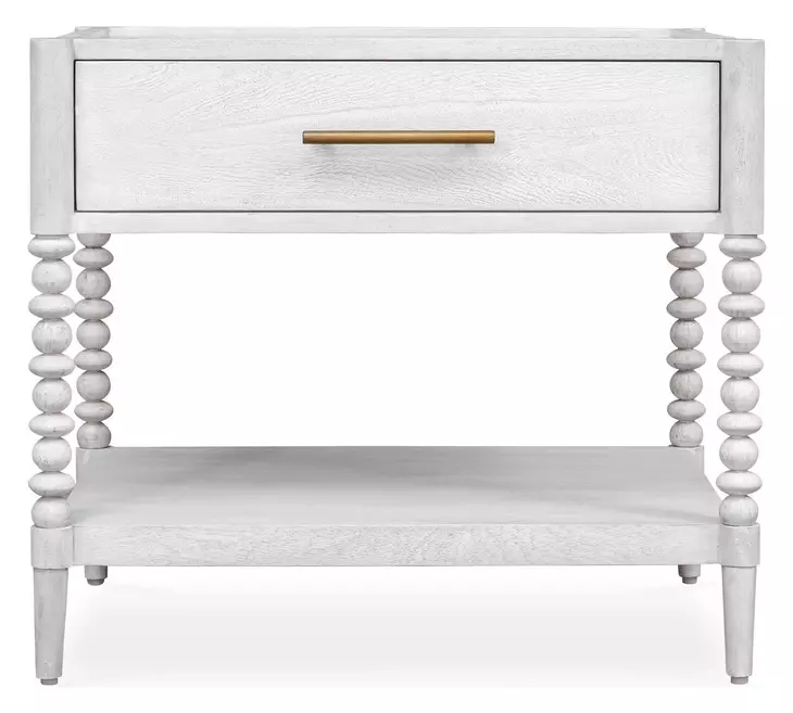 Langston Off White Rectangular Side Table