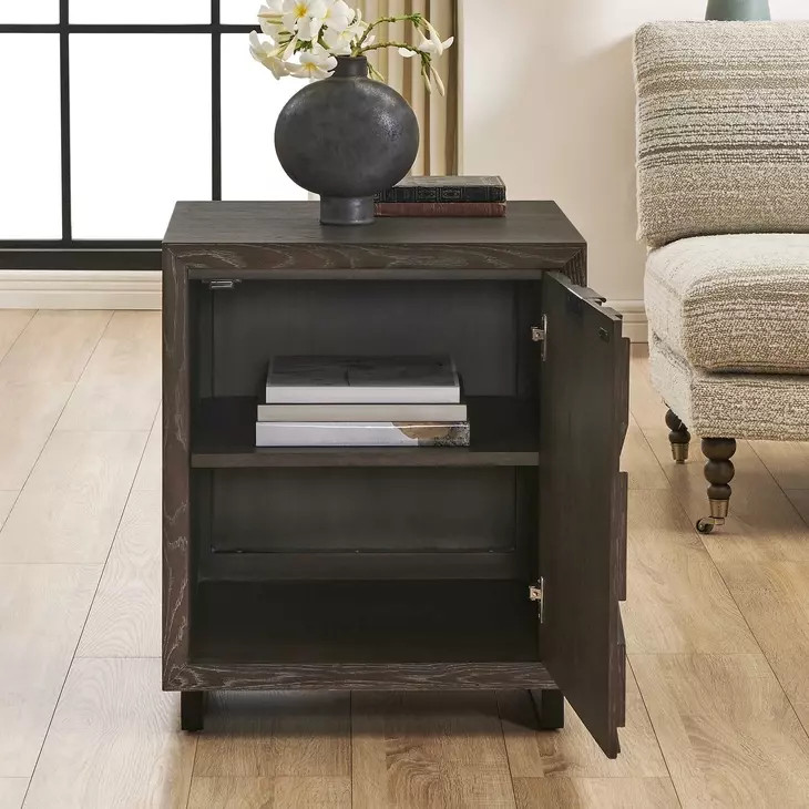 Oakley Dark Charcoal 1 Door Accent Cabinet