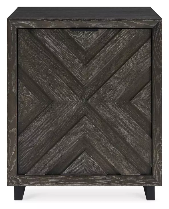 Oakley Dark Charcoal 1 Door Accent Cabinet