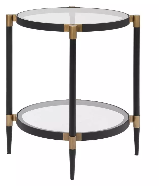 Somerset Black and Gold Occasional Table Set