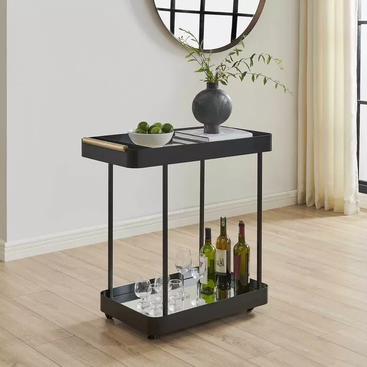 Vesper Black Bar Cart