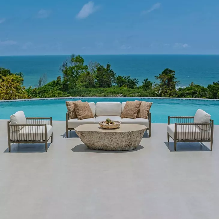 Grafton Oyster White Outdoor Living Room Set