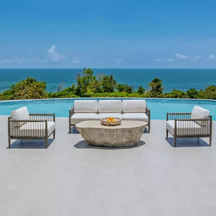 Grafton Oyster White Outdoor Living Room Set