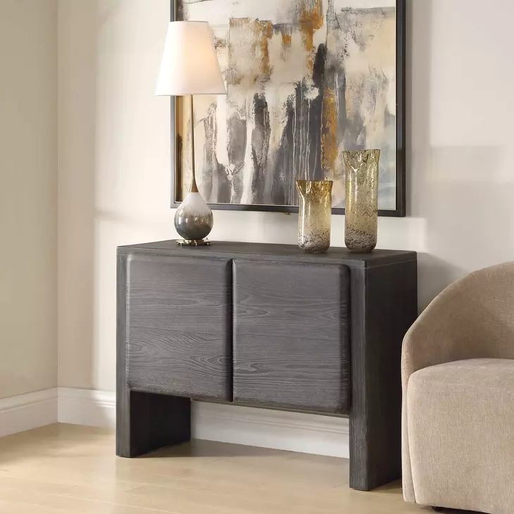 Monterey Black 2 Door Accent Cabinet