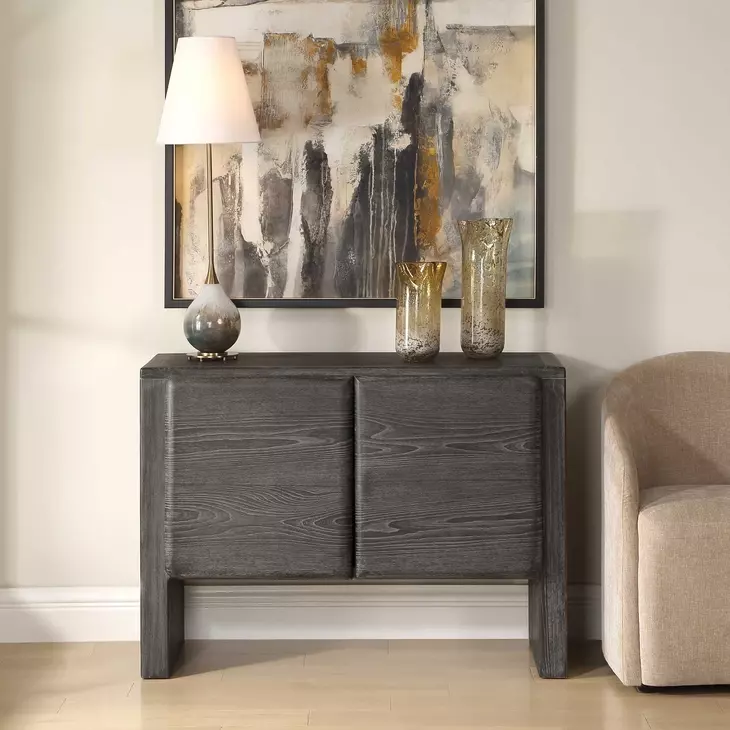 Monterey Black 2 Door Accent Cabinet