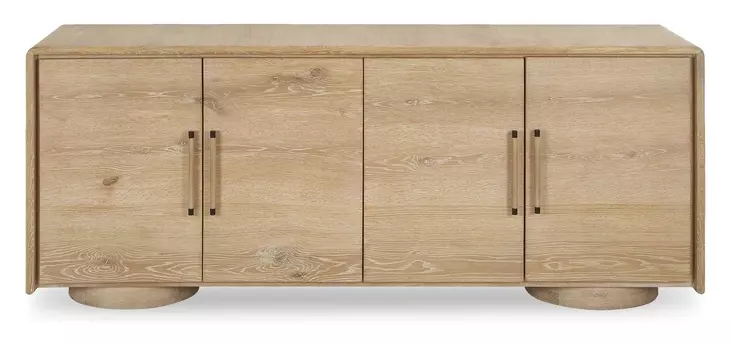 Evanston Natural 4 Door Accent Cabinet