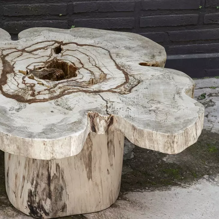 Carlisle Brown Free Form Coffee Table