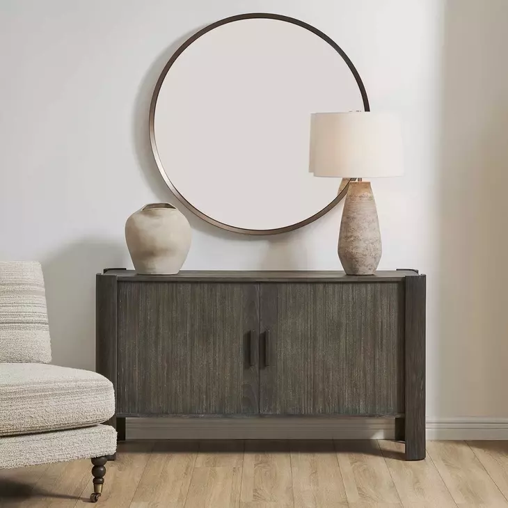 Alden Dark Gray 2 Door Accent Cabinet