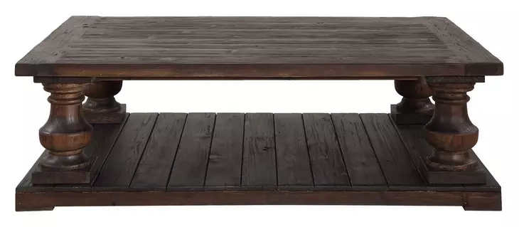 Fairmont Walnut Stain Rectangular Coffee Table