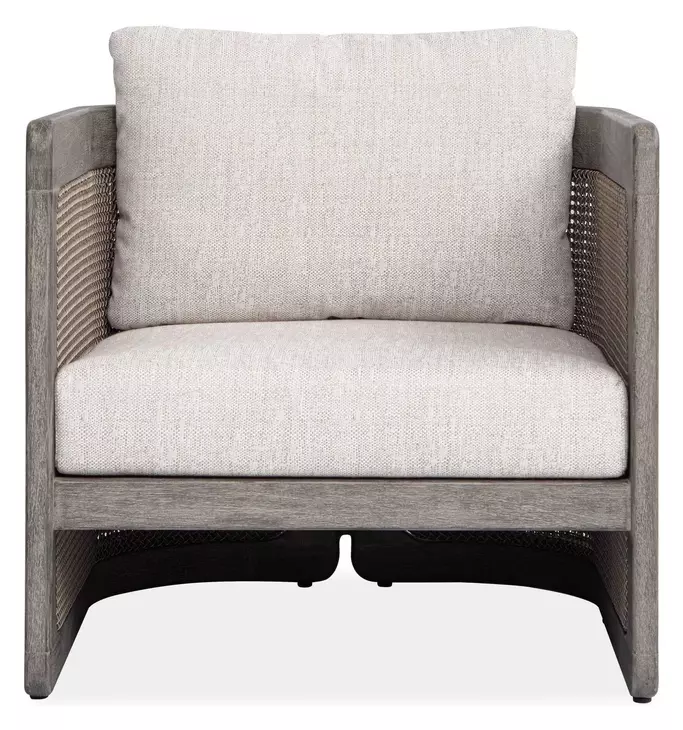 Oakley Sand Upholstered Outdoor Barrel Chair