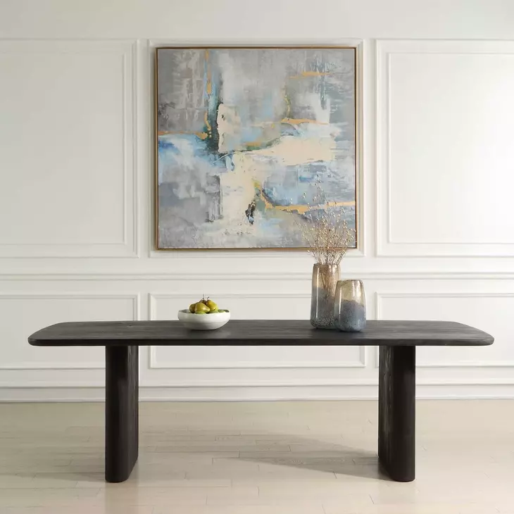 Hamilton Black 96" Rectangular Dining Table