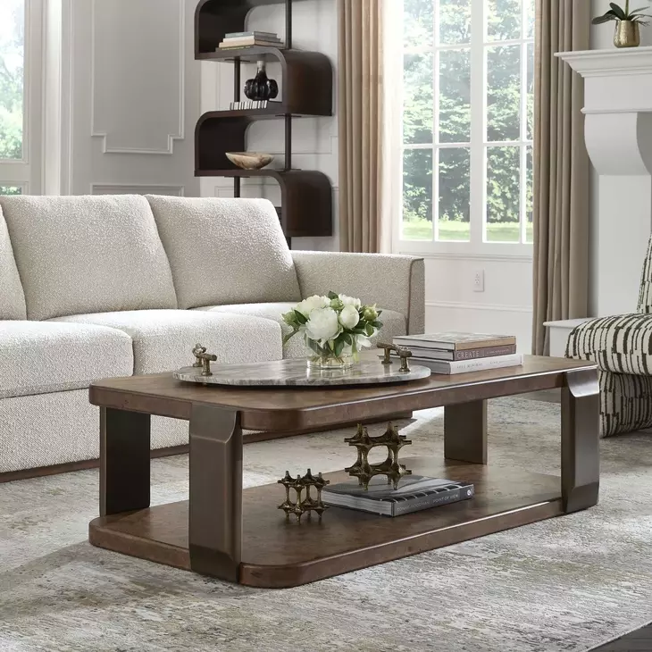 Prescott Dark Bronze Rectangular Coffee Table